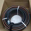 Flexon Flextreme Pro 5/8" x 100ft Performance Rubber Garden Hose Heavy-Duty, Kink-Resistant, All-Weather Flexibility, Industrial-Grade Couplings, Durable Outdoor Watering Hose for Lawn & Garden