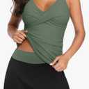 Womens Tankini Bathing Suits with Skirt Two Piece Tummy Control Swimsuits Ladies Swimwear, Size 20W