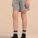 Haloumoning Boys Striped Crew Socks 6 Pairs Kids Cushioned Uniform Casual Athletic Soft Cotton Socks 4-15 Years
