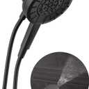 Delta 5-Setting In2ition 2-in-1 Dual Shower Head with Handheld High Pressure ProClean Spray, Matte Black Detachable Shower Head with Hose, 1.75 GPM Flow Rate, Matte Black 75548BL