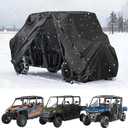 QYMOTO UTV Cover 46 Seater, Outdoor Windproof Waterproof Cover with Zipper Fit for Polaris Ranger Crew,General 4,RZR XP 4,CFMOTO Uforce 1000 XL U10,Zforce 950 4, Talon Pioneer 10006,Kawasaki Teryx 4