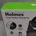 Holmes® 20" Portable Rechargeable Outdoor Misting Fan, Black,