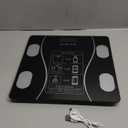 Stylish LED Display Body Fat Scale, Weight Scale, Bluetooth Smart Scale with Health app Integration, Body Fat and Health Monitor with app sync, Black