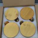 MHDCLY Overnight Oats Containers with Lids, 16oz Overnight Oats Jars 4 Pack, Oatmeal Cups, Meal Prep Containers, Glass Meal Prep Containers with Lids, China Pudding Jars