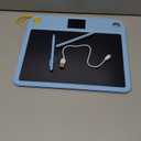 Multifunctional LCD Writing Tablet for 4-9 Kids Dual-Screen Pad9 Learning Themes Charging Erasable Board with Extra Stylus Lock Switch,Educational Learning Toys Birthday Gifts for Girls Boys (Blue)