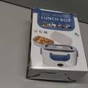 Electric Lunch Box Food Heater for Work, FAST HEATING Food Warmer for Car Truck Travel with 2 Stainless Steel Containers 1.5 Liters Potable Self Heating lunch Box for Adult lonchera elctrica porttil