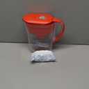 Brita Metro Water Filter Pitcher with SmartLight Change Indicator, BPA-Free, Replaces 1,800 Plastic Water Bottles a Year, Lasts Two Months, Includes 1 Filter, Small - 6-Cup Capacity, Fiery Red