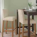 Cream Farmhouse Bar Stool Chair Covers Set of 4 with Back,Stretch Barstool Slipcovers Washable,Vintage Country Monochrome Textured Pub Counter Height/Swivel/Cafe/Dining Room Chairs Seat Cover