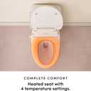 TUSHY Cloud+ Electric Bidet Toilet Seat with Remote, Heated, Elongated
