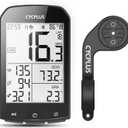 CYCPLUS GPS Wireless Bike Computer, Cycling Computer GPS with Bluetooth/ANT+, Bike Speedometer with 2.9" LCD Screen, Auto Backlight IPX6 Waterproof (New Upgraded)