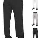 Rawlings mens Semi-Relaxed Full Length Baseball Pants | Adult Sizes | Solid | Multiple Colors Black, Small
