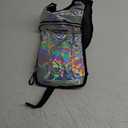 Sojourner Rave Hydration Pack - Hydration Backpack - Hydropack with 2L Bladder - Water Backpack for Festivals, Hiking, Running, Biking and More (One Size, Holographic - Silver)