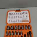 17Pcs Screw Extractor Set, 3/8" Inch Drive Easy Out Bolt Extractor Set, Multi-Spline Stripped Screw Extractor Kit, Bolt Remover for Broken Bolts, Nuts & Screws, with Extension & Adapter Accessories