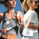 Simikol Initail Letter Personalized Belt Bag Cute Crossbody Bags for Women Fashion Waist Packs Letter A-T Waterproof Running Workout Hiking Travel Fanny Pack, F