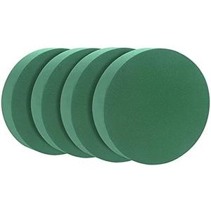 CCINEE Round Floral Foam Blocks,8" Large Wet Foam Bricks for Wedding Flower Arrangement Supply,Pack of 4
