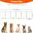 Acrylic Dog Gate, 31in Tall Freestanding Clear Pet Gate for Doorways, Transparent Clear Dog Gate Indoor for Large Openings & Stairs, Foldable Pet Gate for Dogs (6 Panel - 120'' W x 31'' H)