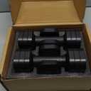 Zempox Adjustable Dumbbell Set of 2, 4 in 1 Free Weights Dumbbells Set for Women, Hand Weights for Women at Home, Each 2lb 3lb 4lb 5lb with TPU Soft Rubber Handle for Home Gym Exercise Training (Black)