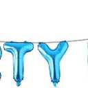 3 x Thirty Fine Balloon Banner 30th Birthday Party Balloons For Men Women 30 Birthday Party Decoration Cheers to 30 Thirty Party Decor 30th Birthday Party Supplies (THIRTY FINE Blue)
