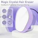 Crystal Hair Eraser for Women and Men,Reusable Crystal Hair Remover Magic Painless Exfoliation