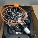 Portable Basketball Hoop System with 44 Inch Shatterproof Backboard, 4.8FT-10FT Adjustable Height Basketball Goal Outdoor for Youth/Teens/Adults Indoor Outdoor (Pale White)