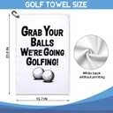 We're Going Golfing Microfiber Printed Towel, Funny Golf Towel Gifts for Men Dad Grandpa Brother Friend Golfer, Golf Bag Accessory Golfer Gifts for Men Son Uncle Dad Husband Boyfriend