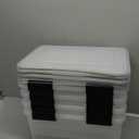 IRIS USA WeatherPro 19 Qt Storage Bins with Lids, 4 Pack, BPA-Free Plastic Gasket Box with Tight Latch and Seal, Stackable Nestable Tote Tub - Clear/Black