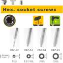 Engineer DBZ-65 Taupe Screw Removal Bit [Compatible With Hex Socket Screws (0.2 Inch (5 mm))] Cap Bolt Enameled Set