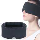 Mavogel Sleep Mask, Modal Material Eye Mask for Sleeping, Ultra Soft Skin Friendly Full Eye Covers for Women Men, Light Blocking Sleeping Mask for Travel Yoga Nap, Fully Adjustable Strap, Dark Grey