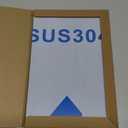 2Pcs 304 Stainless Steel Sheets Metal 6" x 6" x 1/32" Inch 304 Stainless Steel Plates 20 Gauge(0.8MM) Stainless Steel Shim Stock Plates Metal Sheets for Crafting, Stovetop, Snow Frosted Surface