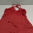 Avidlove Women Lingerie Lace Chemise Sleepwear Babydoll Teddy Lingerie (X-Small, A-dark Red)