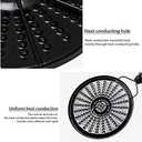 Heat Diffuser for Gas Stove,Even Heat Distribution Heat Diffuser for Glass Cooktop,Heat Diffuser for Electric Stove with Cool Touch Handle Black