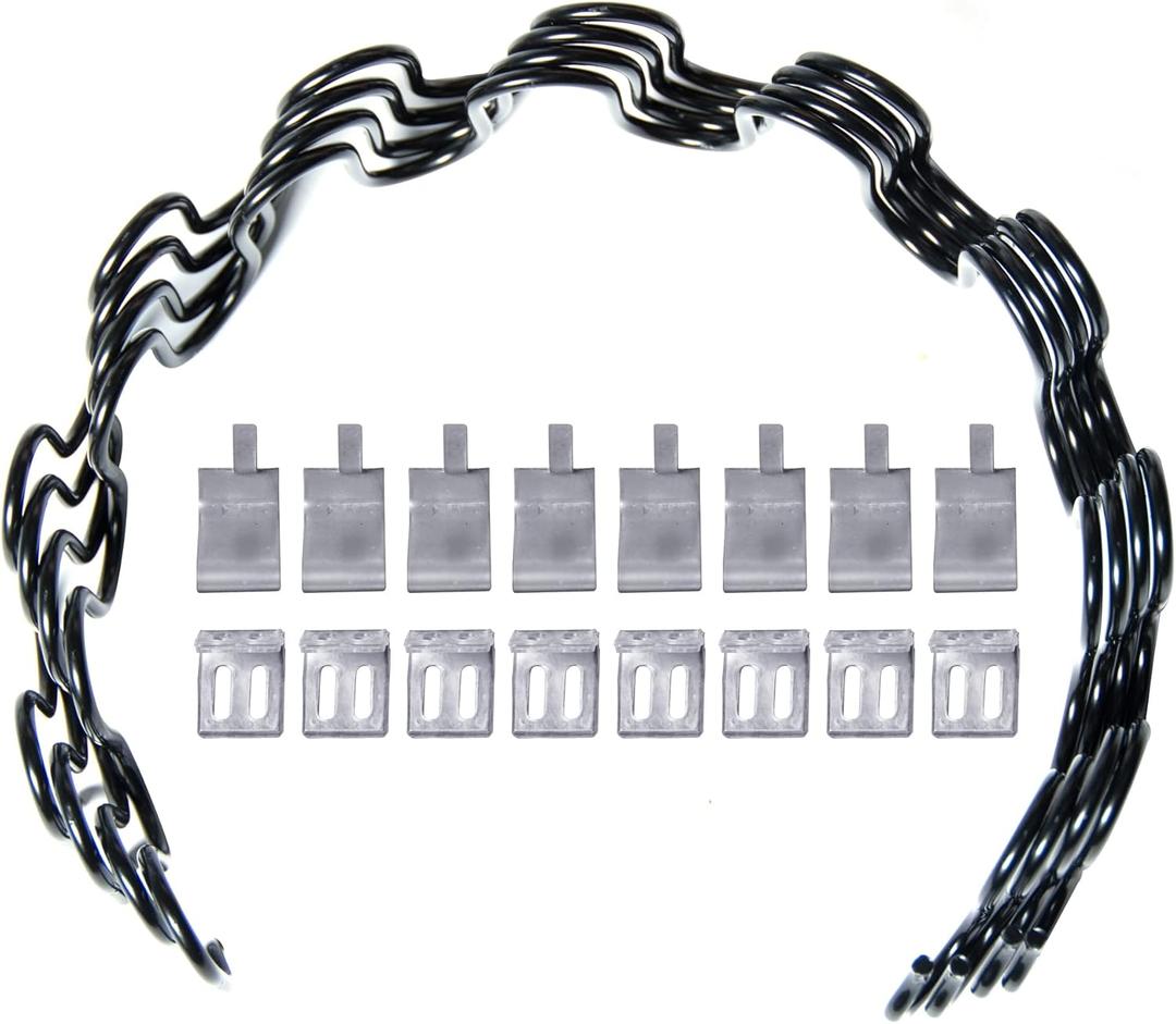 Yoogu 20inch Sofa Chair Upholstery Spring Replacement Includes Clips 4 PCS for Furniture Couch Repair or Other Applications