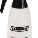 Chapin 10031 2 Liter/.52 Gallon Handheld Multi-Purpose Garden Pump Sprayer with Adjustable Brass Nozzle Thumb Trigger with Lock-on Feature, Translucent White (68 Ounce - Consumer)