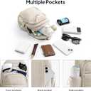 TOPEAST Sling Bag for Women, Anti-Theft Crossbody Bag with RFID Blocking & Water Bottle Holder for Travel, Water-resistant