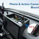 Dashboard Center Console Organizer for RAV4 2026 XSE/Limited Dashboard Storage Box with 1/4 Inch Screw Hole Sunglasses Holder and No-Slip Mat 2026 RAV4 Dashboard Organizer Only Fit 12.9 Inch Screen