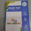 Fidget Spinner Pad Busy Board Toys Robot Fidget Spinner Music Box Switch Latches Keyboard Sensory 11 in 1 Wooden Montessori Travel Activity Board Focus Toy Motor Skills Gift for Girls Boys