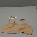Vertvie Womens Wireless Bralettes Cami Bras Unlined Seamless No Underwire No Padding Scoop Neck Comfort T Shirt & Sports Bra (Large, Warm Nude)
