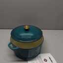 Mueller DuraCast 6 Quart Enameled Cast Iron Dutch Oven Pot with Lid, Heavy-Duty, Oven Safe up to 500 F & Across All Cooktops, Wedding Registry Ideas & Gifts, Emerald