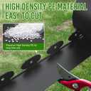 Landscape Edging 4 Inch Tall 150FT with 160Pcs Metal Spikes, Plastic Garden Edging Border Landscape Edging Border Lawn Edging for Landscaping, Flower Bed, Yard