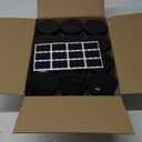 Plastic Jars with Lids 8 oz & 14 oz 24Pcs Clear Plastic Slime Storage Jars Containers with Airtight Leak Proof Black Screw On Lids Cylinder Clear Round Jar Food Grade Durable Jar