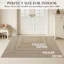 Dirt Trapper Door Mats 24x36in, Non-Slip Entryway Rugs, Beige