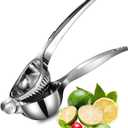TEZZ Premium Lemon Squeezer, Large Heavy Duty Handhelp Juicer for Lemon, Metal Hand Press Citrus Juicer, Lime Squeezer Bar Tool, Manual Citrus Press (Silver)
