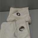 Bleach White Velvet Curtains - 84 Inch Long, Soft Velvet Grommet Thermal Insulated Curtains - Light Filtering, Set of 2 Panels for Bedroom Window Treatment