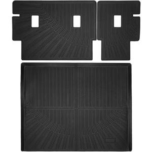 for GMC Hummer EV SUV 2023-2025 Accessories Cargo Mat Cargo Liner Trunk Mat Back Seat Cover Protector Backrest Mat Dog Liner TPE