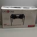 Gas One Propane Double Burner Two Burner Camp Stove Outdoor High Pressure Propane 2 Burner Adjustable PSI Regulator and 4ft Steel Braided Hose With Removable Legs