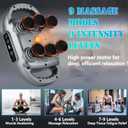 UFFAE 6 Head Massage Gun Deep Tissue with 9 Levels & 9 Modes, Electric Massager Tool for Legs, Arms, Waist, Back, Buttocks - Full Body Muscle Pain Relief, Ideal Gifts for Women, Men, Mom, and Dad