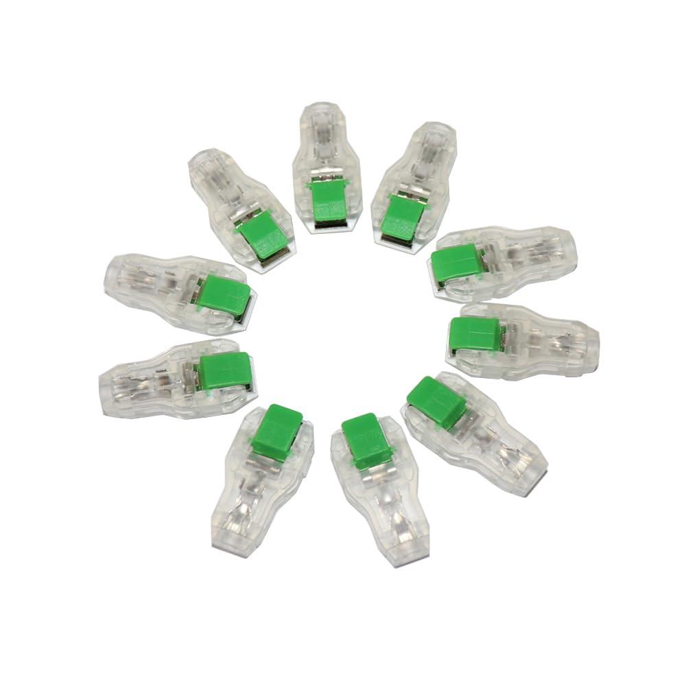 Multi-use Electrode Clip, Versatile and Durable for 3.0/4.0/Snap/Grabber/Tab Connections (Transparent Green)