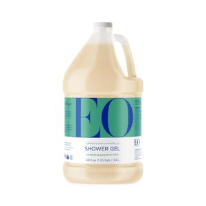 EO Shower Gel Body Wash Refill, 1 Gallon, Grapefruit and Mint, Organic Plant-Based Skin Conditioning Cleanser with Pure Essentials Oils, Pack of 1