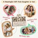 3 x Remember I Love You Mom Ornament 2026 - Mothers Day Birthday Gifts for Mom Stepmom Gigi Nana Grandma, Thank You Mother Gift from Daughter Son, Wooden Ornament for Hanging Decor