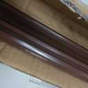 Pushglossy 1 Pc 36" Double Bubble Kerf Door Sweep 1-3/4" Wide Vinyl Weatherstrip Seal for Exterior Doors, Energy Efficient Draft Stopper, Easy Slide in Installation, Blocks Dust/insects/noise (Brown)